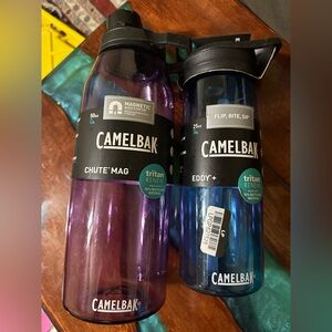 CamelBak Chute Mag and Eddy+ Bottles - Purple and Blue